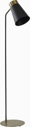 Light & Living Vloerlamp Braja - 143cm hoog - Mat Zwart/Antiek Brons