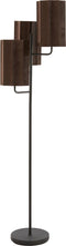 Light & Living Vloerlamp Edisa - 3-lamps - Donkerbruin/Mat Zwart