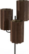 Light & Living Vloerlamp Edisa - 3-lamps - Donkerbruin/Mat Zwart