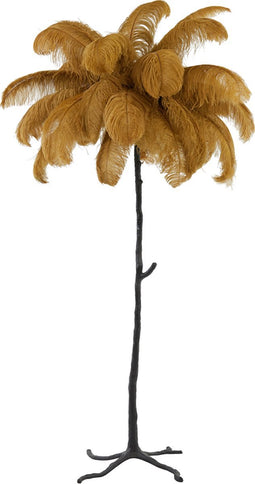 Light & Living Vloerlamp Feather - Karamel
