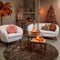 Light & Living Vloerlamp Feather - Karamel