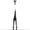 Light & Living Vloerlamp Giraffe - 184cm - Zwart - excl. kap