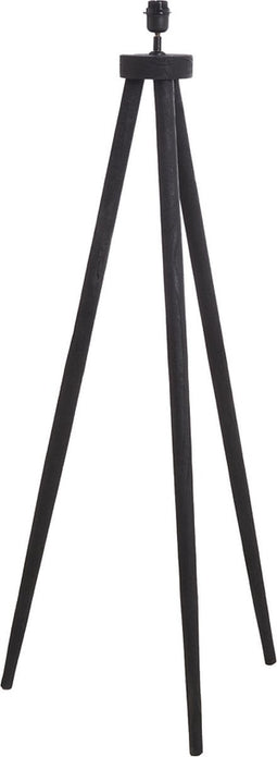 Light & Living Vloerlamp Ilias - Mangohout - 122cm - Zwart - excl. kap