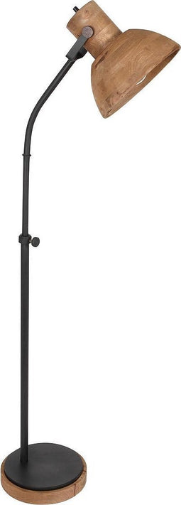 Light & Living Vloerlamp Imbert - donker bruin-mat zwart