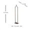 Light & Living Vloerlamp Jamiri - 142cm - Bruin - excl. kap