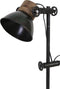 Light & Living Vloerlamp JODY - zwart-zink + weather barn - L