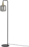Light & Living Vloerlamp Lekar - Antiek Brons/Smoke Glas - Ø28x155 cm