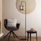 Light & Living Vloerlamp Lekar - Antiek Brons/Smoke Glas - Ø28x155 cm