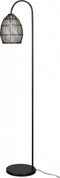 Light & Living Vloerlamp Meya - mat zwart+goud