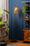 Light & Living Vloerlamp Meya - mat zwart+goud