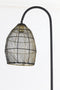 Light & Living Vloerlamp Meya - mat zwart+goud