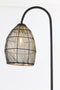 Light & Living Vloerlamp Meya - mat zwart+goud
