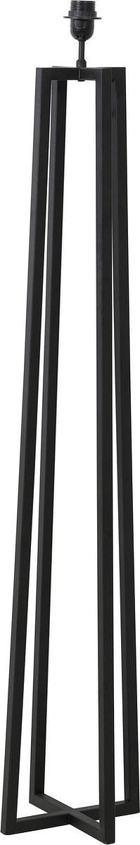 Light & Living Vloerlamp Miley - Zwart - 25x130cm - Industrieel - Staande lampen voor Woonkamer - Slaapkamer