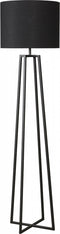 Light & Living Vloerlamp Miley - Zwart - 25x130cm - Industrieel - Staande lampen voor Woonkamer - Slaapkamer