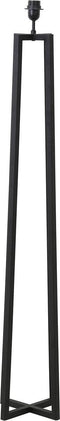 Light & Living Vloerlamp Miley - Zwart - 25x130cm - Industrieel - Staande lampen voor Woonkamer - Slaapkamer
