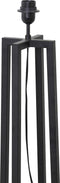 Light & Living Vloerlamp Miley - Zwart - 25x130cm - Industrieel - Staande lampen voor Woonkamer - Slaapkamer