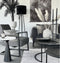 Light & Living Vloerlamp Miley - Zwart - 25x130cm - Industrieel - Staande lampen voor Woonkamer - Slaapkamer