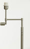 Light & Living Vloerlamp Montana - Zilver - 30x25x140cm - Modern - Staande lamp voor Woonkamer - Slaapkamer