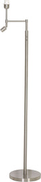 Light & Living Vloerlamp Montana - Zilver - 30x25x140cm - Modern - Staande lamp voor Woonkamer - Slaapkamer