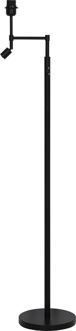 Light & Living Vloerlamp Montana - Zwart - Ø25cm - Modern - Staande lamp voor Woonkamer - Slaapkamer