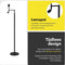 Light & Living Vloerlamp Montana - Zwart - Ø25cm - Modern - Staande lamp voor Woonkamer - Slaapkamer