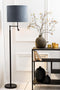 Light & Living Vloerlamp Montana - Zwart - Ø25cm - Modern - Staande lamp voor Woonkamer - Slaapkamer