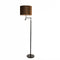 Light & Living Vloerlamp Montana - Zwart - Ø25cm - Modern - Staande lamp voor Woonkamer - Slaapkamer