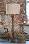Light & Living Vloerlamp Robbia - Hout - 23x23x125cm - Landelijk - Staande lamp voor Woonkamer - Slaapkamer