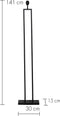 Light & Living Vloerlamp Shiva - Zwart - 25x30x141cm - Modern,Luxe - Staande lampen voor Woonkamer - Slaapkamer