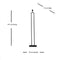 Light & Living Vloerlamp Shiva - Zwart - 25x30x141cm - Modern,Luxe - Staande lampen voor Woonkamer - Slaapkamer