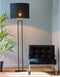 Light & Living Vloerlamp Shiva - Zwart - 25x30x141cm - Modern,Luxe - Staande lampen voor Woonkamer - Slaapkamer