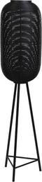 Light & Living Vloerlamp Tomek - 136cm - Mat Zwart