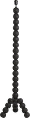 Light & Living Vloerlamp Veglio - Mangohout - 130cm - Mat Zwart - excl. kap
