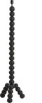 Light & Living Vloerlamp Veglio - Mangohout - 130cm - Mat Zwart - excl. kap