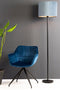 Light & Living Vloerlamp Washington - Zwart - Ø25cm - Modern - Staande lamp voor Woonkamer - Slaapkamer