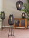 Light & Living Vloerlamp Yumi - 128cm hoog - Mat Zwart