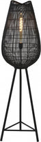 Light & Living Vloerlamp Yumi - 128cm hoog - Mat Zwart