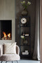 Light & Living Wandkast Sondrio - Mangohout - 190 x 48cm - Mat Zwart