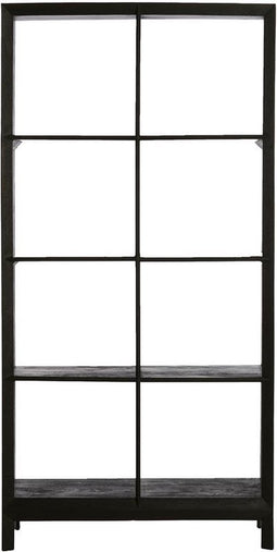 Light & Living Wandkast Sondrio - Mangohout - 190 x 95cm - Mat Zwart