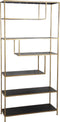 Light & Living Wandkast Ylaya - Goud/Zwart - 100x35x203cm