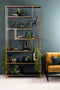 Light & Living Wandkast Ylaya - Goud/Zwart - 100x35x203cm