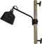 Light & Living Wandlamp Banu - Zwart/Hout - 40x14x44cm - Binnen Landelijk,Retro
