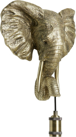 Light & Living Wandlamp Elephant - Goud - 35x13x36cm - Binnen Modern