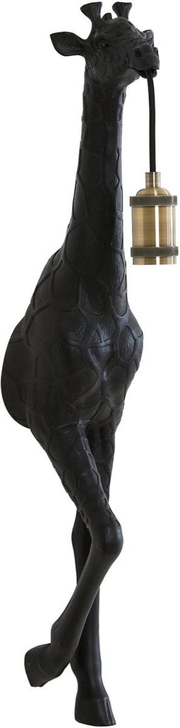 Light & Living Wandlamp Giraffe - Zwart - 24.5x12x75cm - Binnen Modern
