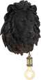 Light & Living Wandlamp Lion - Zwart - 33.5x19x40.5cm - Binnen Modern