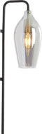 Light & Living Wandlamp Lukaro - Glas - Smoke/Mat Zwart