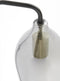 Light & Living Wandlamp Lukaro - Glas - Smoke/Mat Zwart