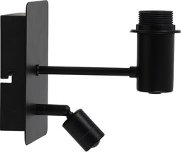 Light & Living Wandlamp Montana - Zwart - 20x11x18cm - Binnen Modern