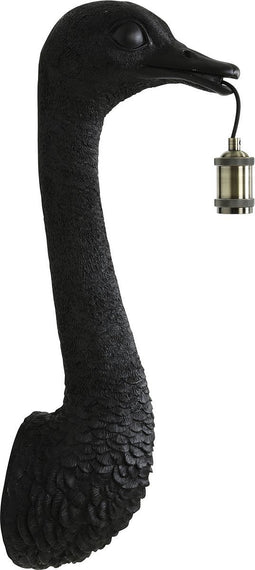 Light & Living Wandlamp Ostrich - Zwart - 25x19x72cm - Binnen Modern