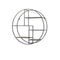 Light & Living Wandrek Juna - Zwart - 92x92x26cm